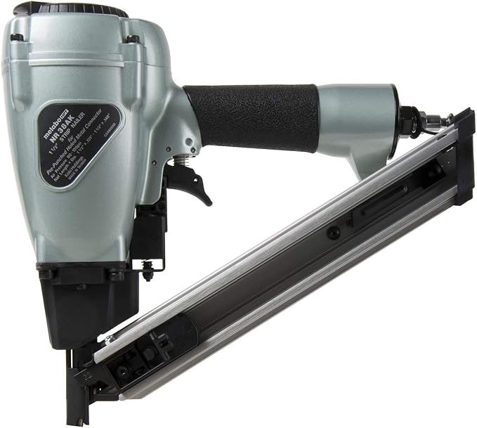 Metabo HPT Pneumatic Strip Nailer, 36° Metal Connector Tool, NR38AK | Fastens by Unknown