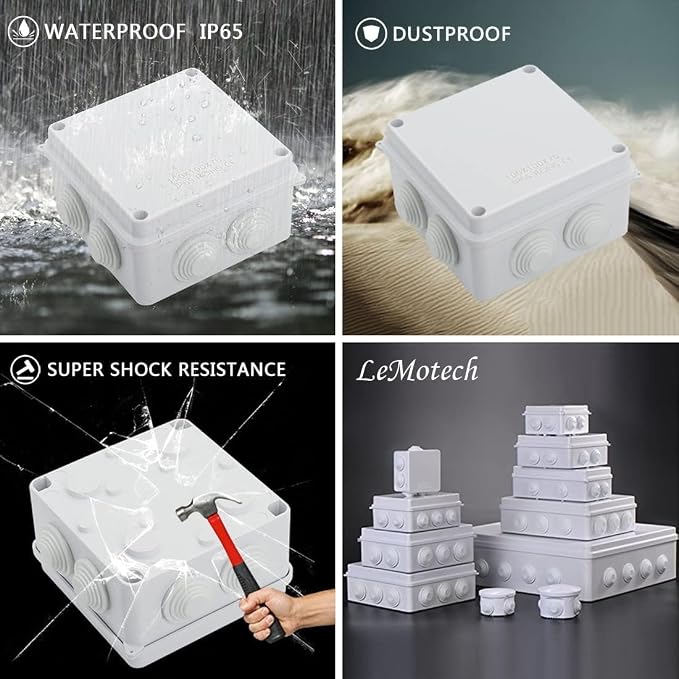ABS Plastic Dustproof Waterproof IP65 Junction Box Universal Electrical Project - Image 8