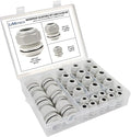 28 Pack NPT 1/4" 1/2" 3/4" Cable Glands Kit Waterproof Adjustable 4-18mm Cable by LeMotech