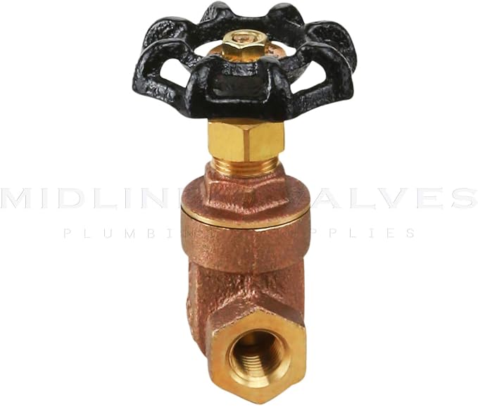 Midline Valve 427U256 Gate Valve 3/4 in. FIP Connection, Cast Brass - Image 3