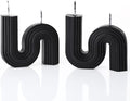 Tondiamo 2 Pcs Aesthetic Candles Twist Shaped Aesthetic Candles Cool S Shape by Tondiamo