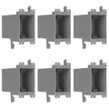 1-Gang 20 Cu.in. Old Work Ultra-deep Electrical Outlet Box 6 Pack | Plastic by HUIXHAO