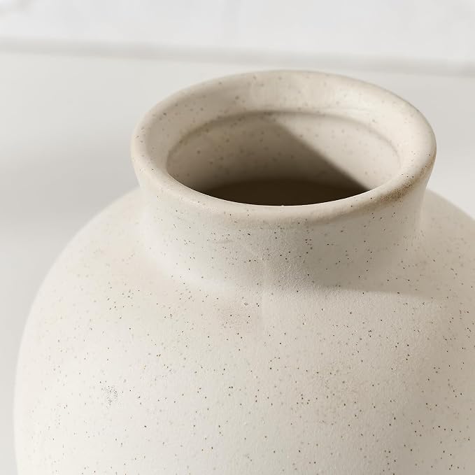SIDUCAL Spotted Ceramic Modern Style Vase, 5.7 Inch Rustic Farmhouse Boho Vase - Image 9