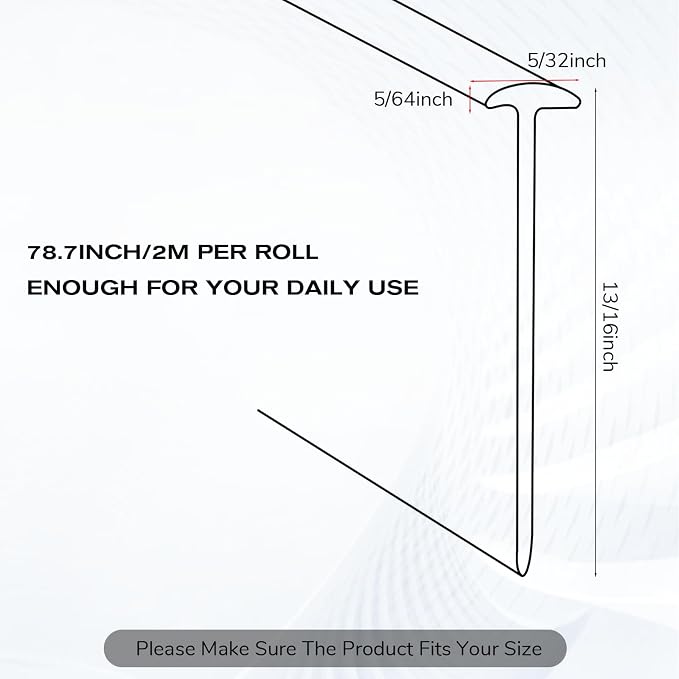 Framed Shower Door Bottom Seal Shower Bottom Waterproof Rubber Sweep Trim | 118 - Image 2