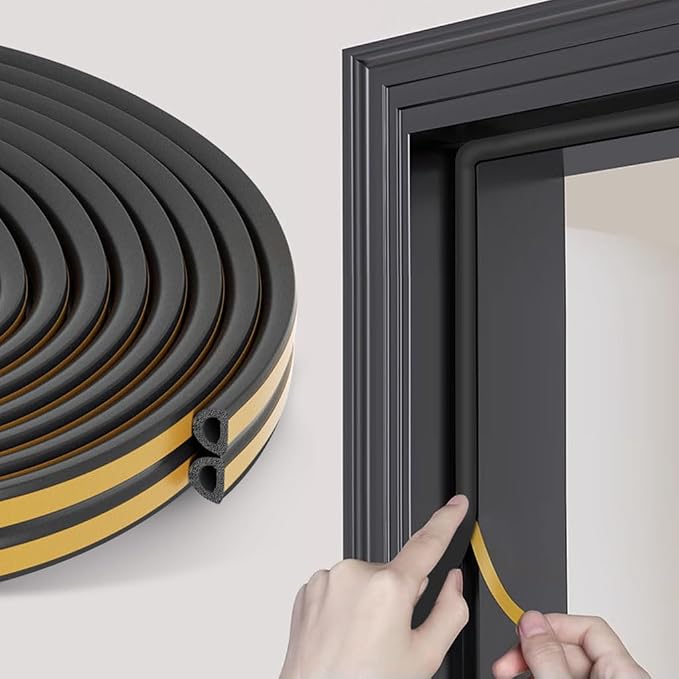 32.8 Ft Weather Stripping Door Seal Strip, Self Adhesive Door Soundproofing D by Unknown