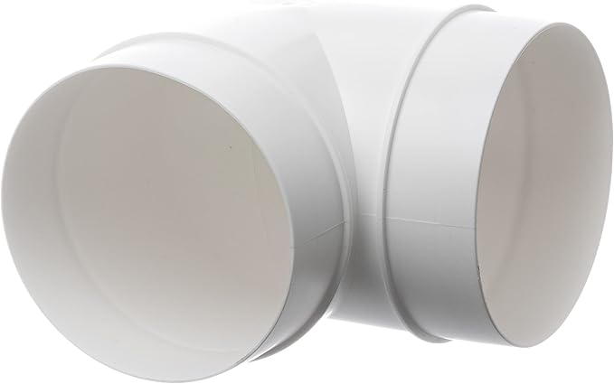 4 Inch 90 Degree Round Duct Elbow Connector – Plastic Ventilation Pipe Bend - Image 6