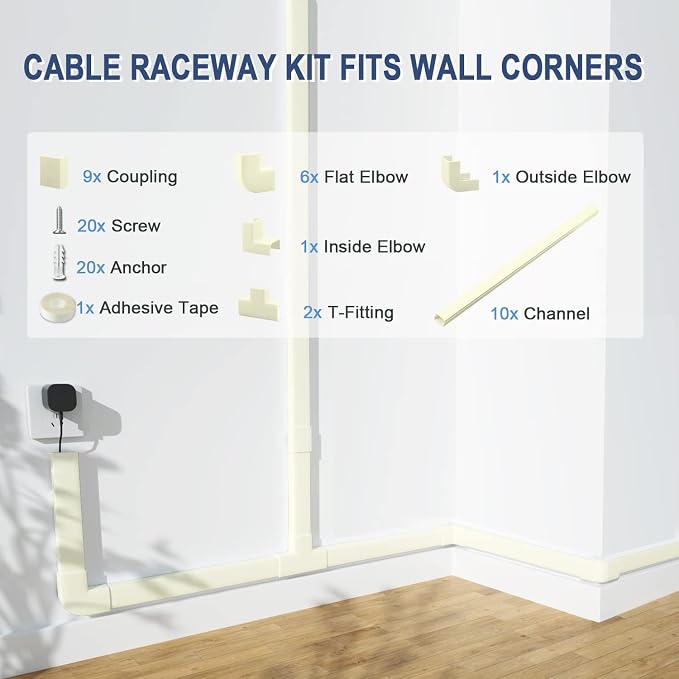 157" Cable Raceway Kit Cord Cover - Image 4