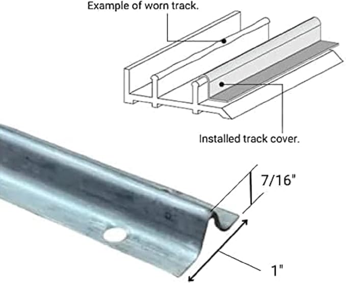 Screw on Track Cover for Sliding Patio Glass Doors | Fix and Repair Sliding - Image 7