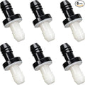3/8" One Way Inline Check Valve Plug-in Barb Non Return Valve ABS Plastic Water by AxiSculpt