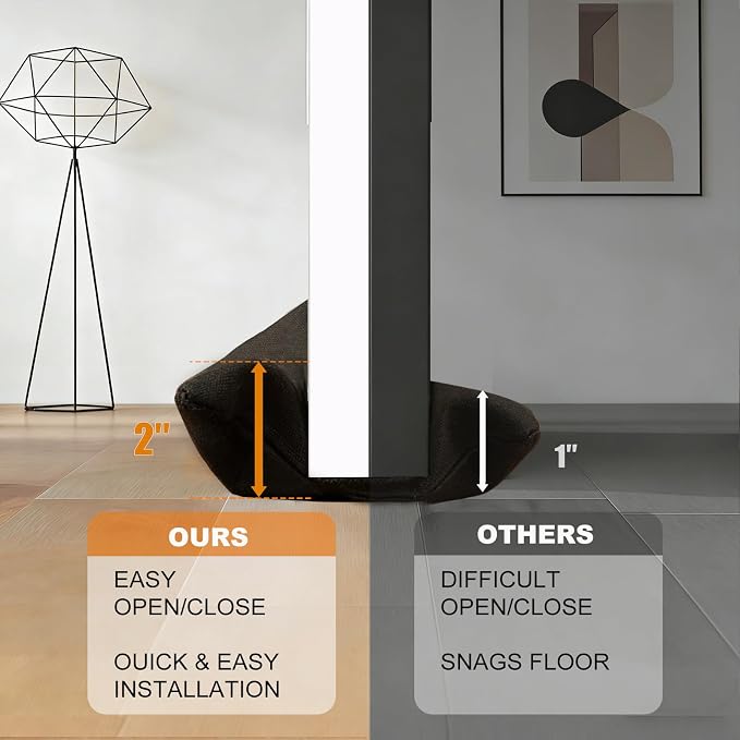 Under Door Draft Stopper 24-30" Adjustable Wind Stopper - Image 3