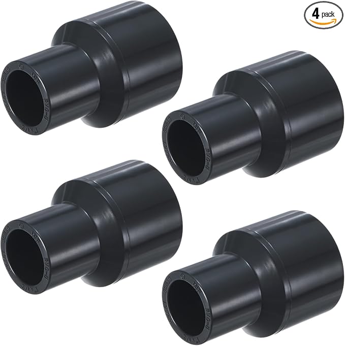 M METERXITY 4-Pack UPVC Reducer Pipe Fitting by MMETERXITY