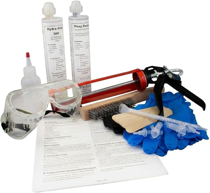 Pipe Penetration Leak Repair Foam Kit, Gaps Up to 1in | Expanding Compound by Unknown