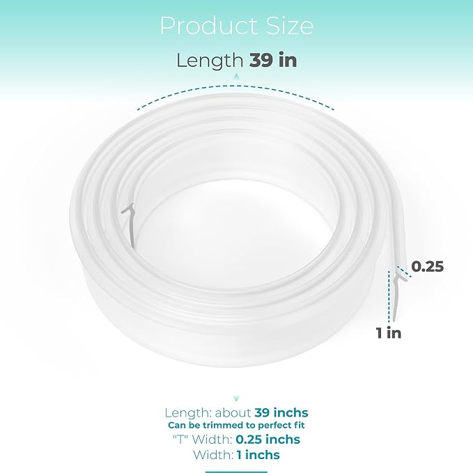 0.2" Framed Shower Door Bottom Seal - Image 2