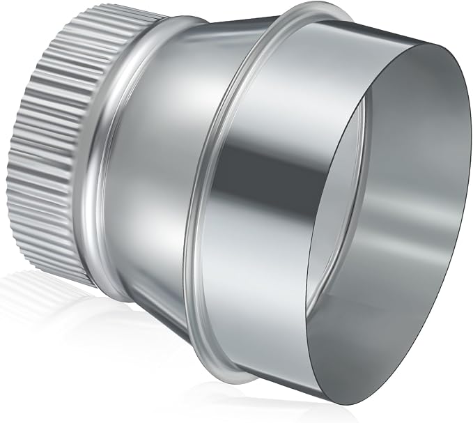 1 Pcs 5 Inch to 4 Inch Duct Reducer Increaser | Galvanized Steel Air Duct by Otoolling