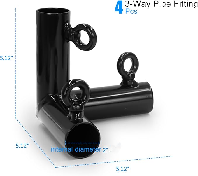 Aoneky 3-Way 2 Inch Corner Canopy Fitting - Image 6