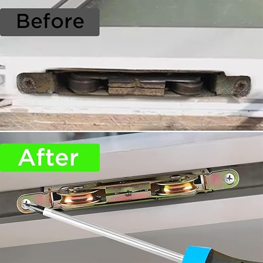 2pcs Heavy Duty Sliding Patio Door Rollers Replacements Hardware Kits, 1-1/4" - Image 6