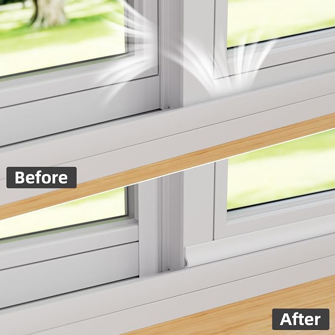 Kneelisa 118 Inch T Shape Sash Window Weather Stripping Door Seal Strip | Self - Image 5