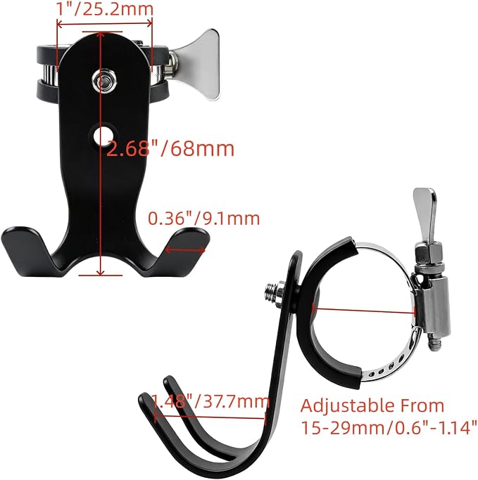 Stainless Steel Adjustable Double Tube Hook - Image 3