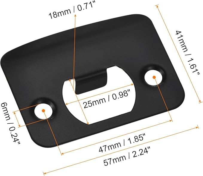 uxcell D-Type Door Strike Plate - Image 2