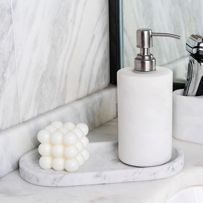 Natural White Marble Tray for Home Decor, Catchall Tray for Perfume - Image 6