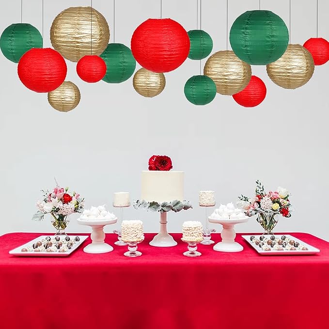 Paper Lanterns Decorative, Round Hanging Paper Lanterns Decorations - Image 6