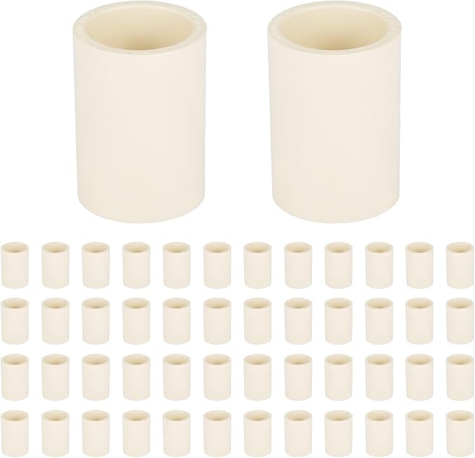 50 Pack EFIELD CPVC Coupling Adapter Fittings, 3/4" Slip x 3/4" Slip | Socket by EFIELDPEXTUBING