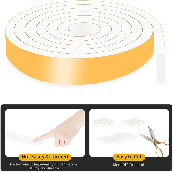 Door Weather Stripping, for Door and Window, 2 in x 3/8 in x 6.5Ft | Air - Image 4