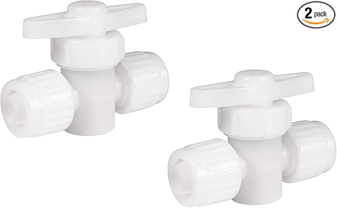 RecPro 1/2" Flair-It Shutoff Valve | PEX & Gray Tubing | 2-Pack by RecPro