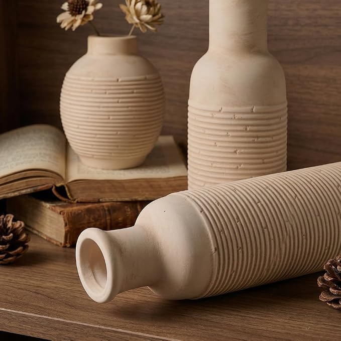 Rustic Farmhouse Vase Set of 3 - Image 6