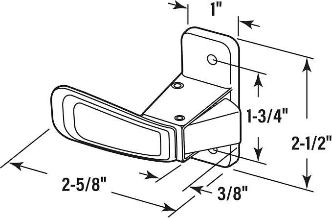 Prime-Line K 55172 Storm and Screen Door Inside Interior Latch - Image 5