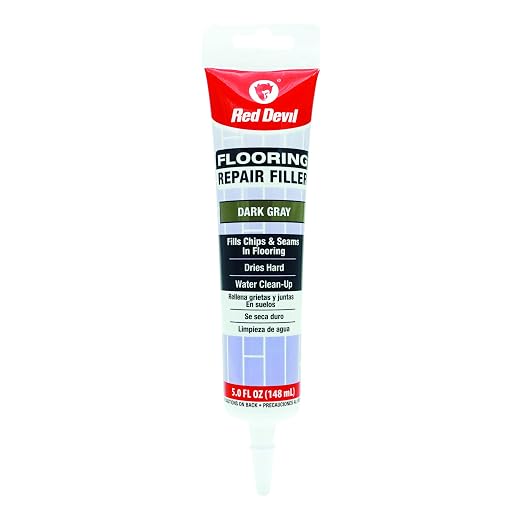 Red Devil 056055 Flooring Repair Filler, 5 oz., Dark Gray, 4 Pack by RedDevil