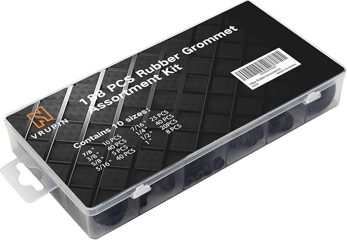 Vrupin 188 Pcs Rubber Grommets Kit - Image 5