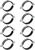 HARFINGTON 8 Pcs Split Ring Pipe Hanger 3-9/16" Galvanized Steel Sheet Wall by HARFINGTON