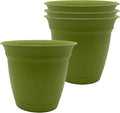 The HC Companies Eclipse Round Planter Pot, 8 Inch, Attached Saucer, Drainage by TheHCCompanies