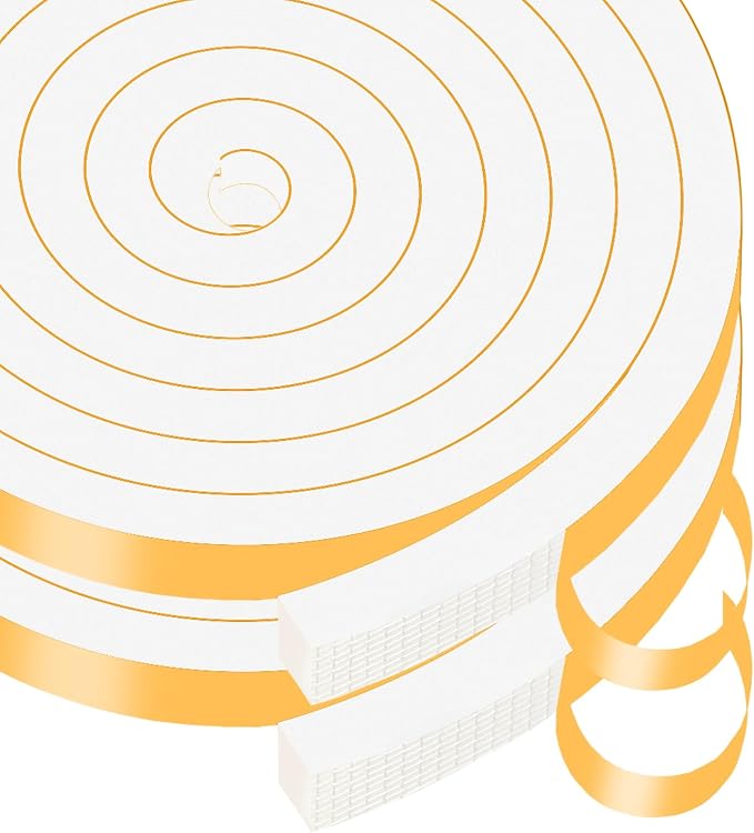 Weather Stripping, High Density CR, Strong Adhesive, 1/2 in x 3/8 in x 13Ft | by MIKONIYA