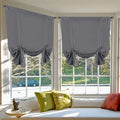 H.VERSAILTEX Solid Blackout Energy Efficient Tie Up Shades Rod Pocket Panel by HVERSAILTEX