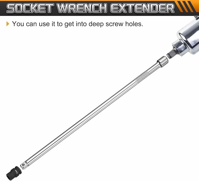 HARFINGTON 1pcs Socket Extension Bar 1/4" Drive 10" Long Extension Bars Impact - Image 5