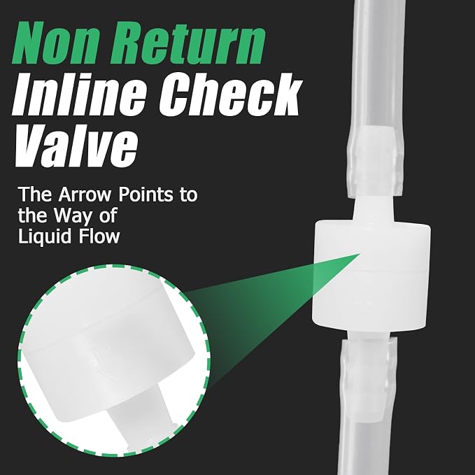 Luomorgo 1/4" Inline Check Valve, One-Way Non-Return Air Check Valve, Ozone - Image 2
