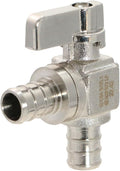 1 Pack XFITTING 1/2 in Pex Mini Shut Off Angle Ball Valve, Full Port by XFITTING