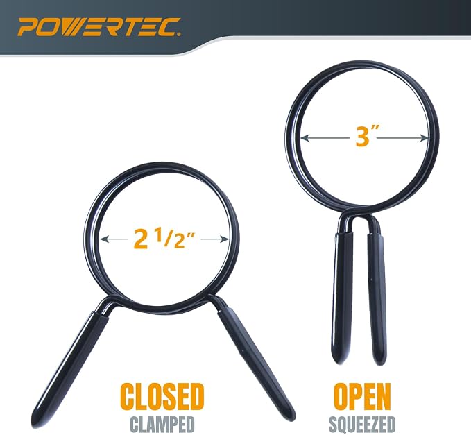POWERTEC 2-1/2 Inch Double Loop Hose Clamps - Image 2