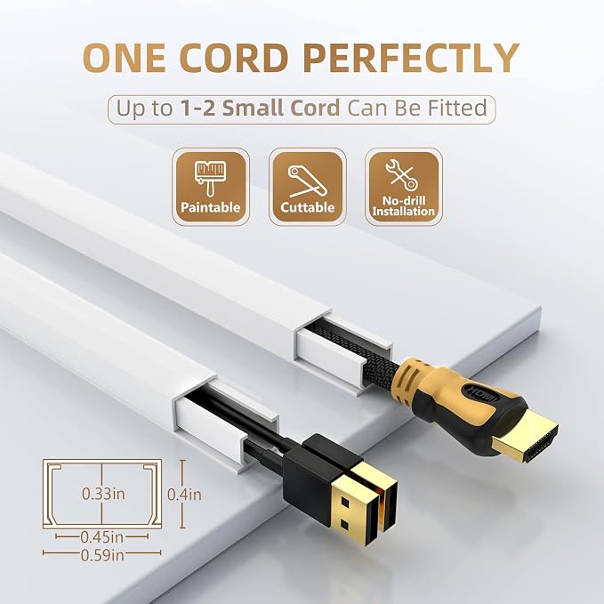Delamu Cord Hider, 142in Cord Covers - Image 2