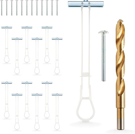 1/4”-20 Quick Easy Heavy Duty Toggle Anchors by Qualihome
