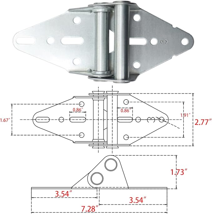 2 Packs Garage Door Hinges #3 - Image 5