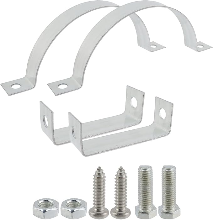 Dnyta 2 Pcs 8 Inch Vent Wall Strap, Gas Vent Pipe Strap, Chimney Pipe Support - Image 3