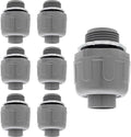 6Pcs 3/4 Inch NPT Liquid Tight Connector | Nonmetallic Straight, Electrical by Moicstiy