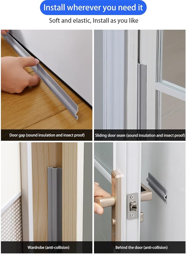 80IN Self Adhesive Window Gap Sealing Strip, Windproof Soundproof Weather - Image 6