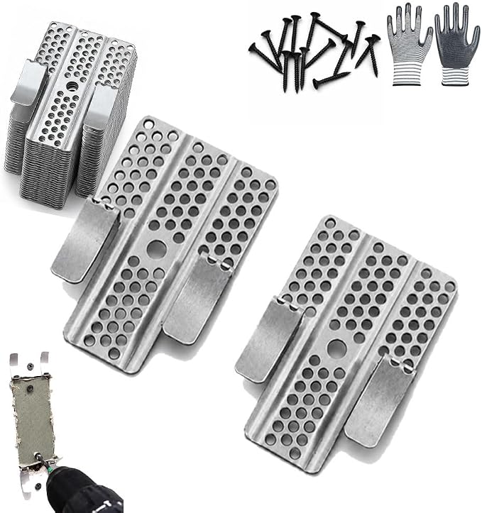 Drywall Repair Clips Kit, Easy Install Stainless Steel Wall Patch by Unknown