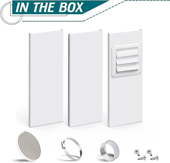 Daisypower Dryer Vent Window Kit, Adjustable Window Vent Kit - Image 9