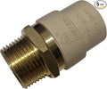 5 Pack XFITTING 3/4 in CPVC x 3/4 in MNPT Coupling, 3/4 Male CPVC Coupling by XFITTING