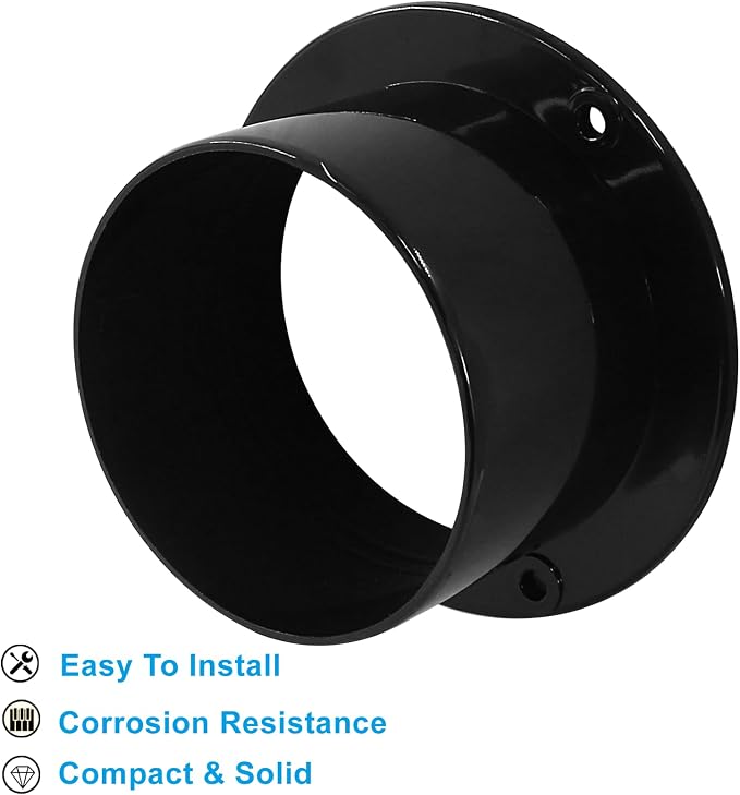 Piutouyar 75mm/3 Inch Duct Connector Flange, Straight Pipe Flanges Duct - Image 4